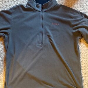 Simms Gray Zip-Up Men's Sweater